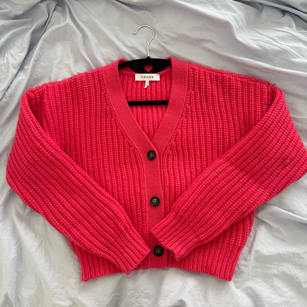 Frame Women's Pink Cardigan